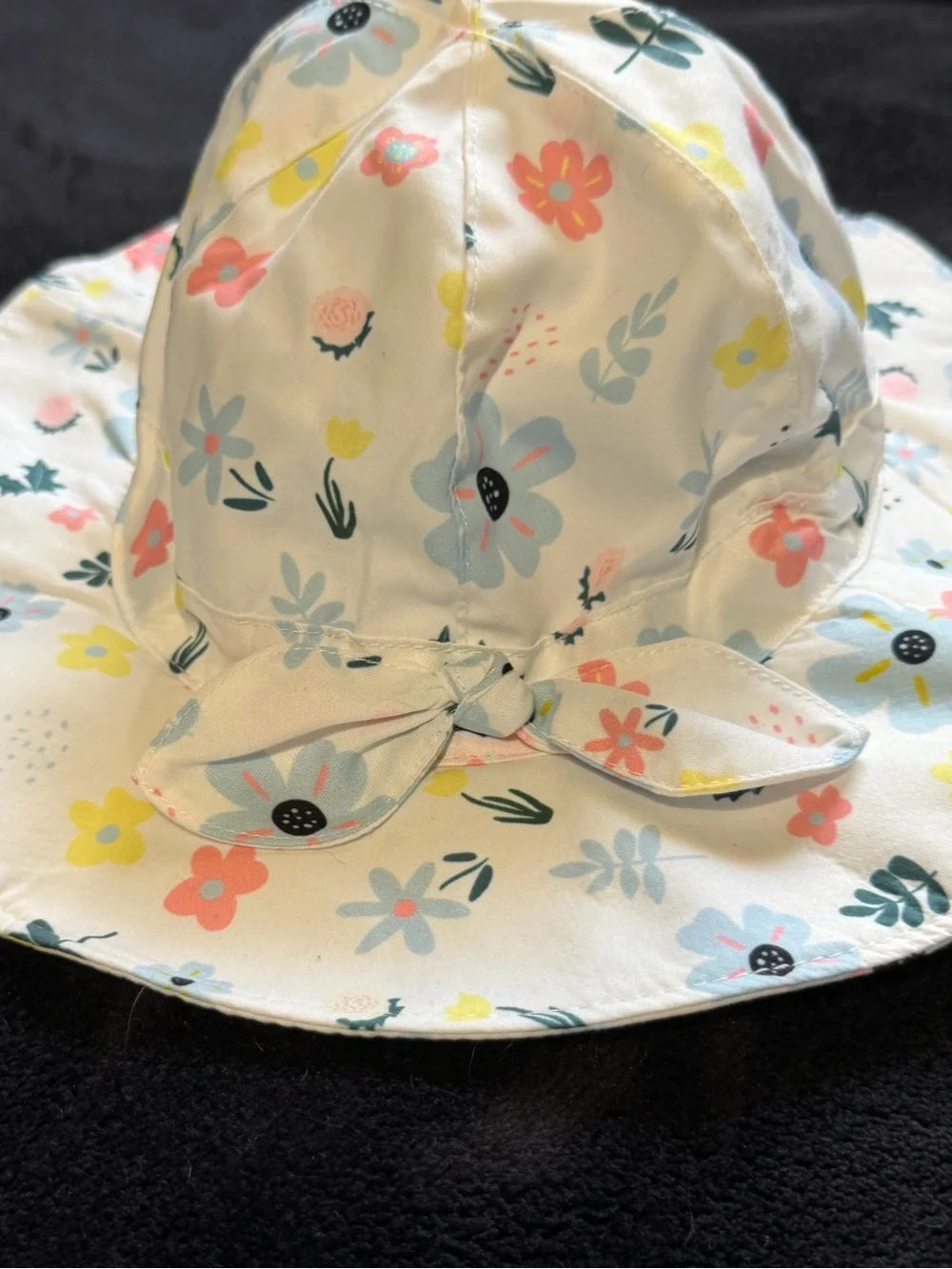 Baby Floral Sun Hat | Size 0-6 Months